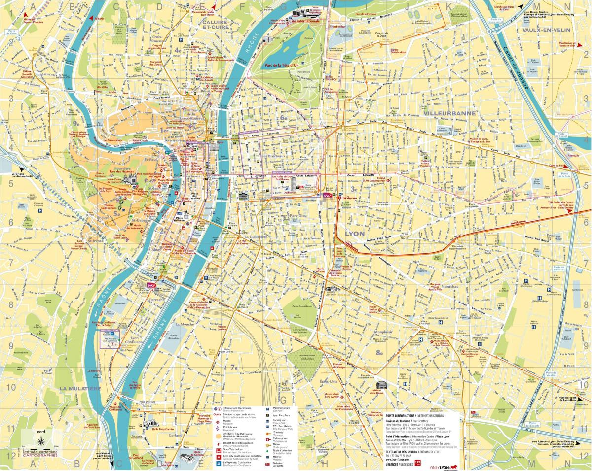 мапи на Лион