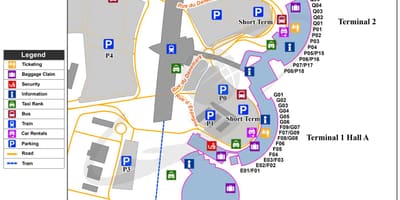 Лион франција аеродром мапа