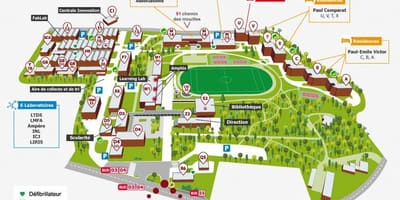 Карта на Лион училиште